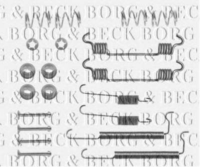BORG & BECK bbk6075 -  Комплектующие, колодки дискового тормоза